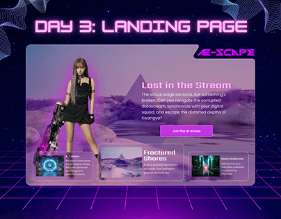 100 Days daily UI challenge: D3 - Landing page