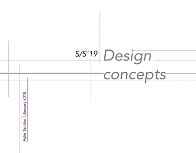 SS19 Textile Pattern Design concepts