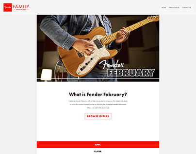 Fender February 2024 Landing Page