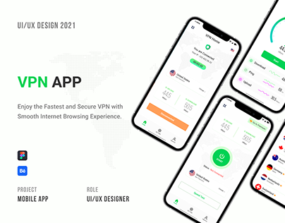 VPN APP || UI/UX Design