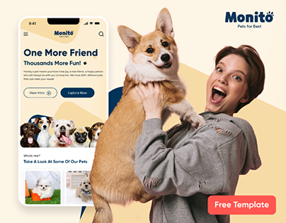 [FREE TEMPLATE] eCommerce Website - Monito Pets Store