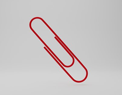 Paper clip | Trombone à papier | Blender