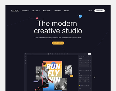 Famick Creative Studio (SaaS Website)