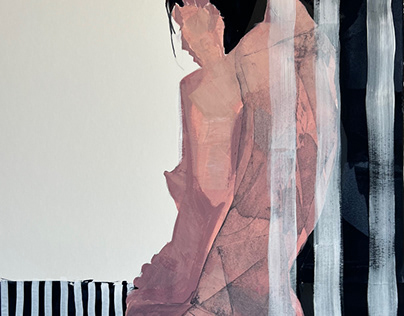 Standing figure paintings
