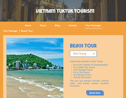 VietNam TukTuk Tourism | Web design