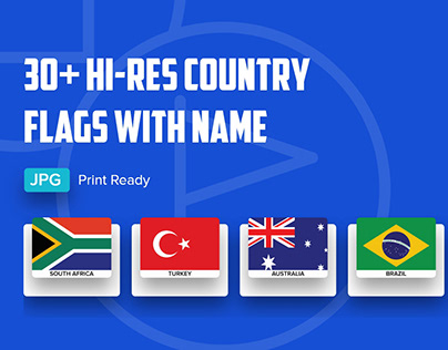 Free Download 30+ Hi-Resolution Country Flags with Name