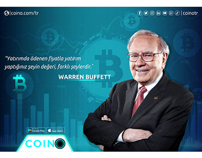 Coino Social Media Post Design Warren Buffett