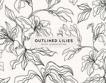 Outlined Lilies