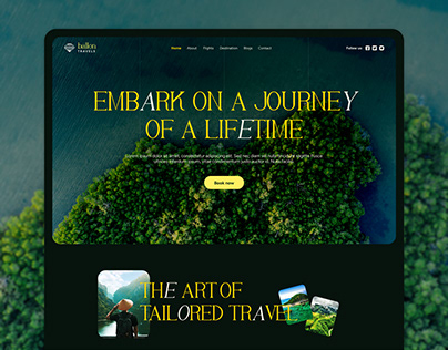 Ballon Travels | Landing Page | Travel Agency Website