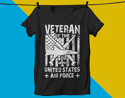 Veteran typography vector t-shirt design