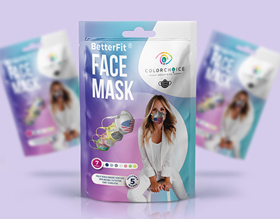 Face Mask Pouch Packaging Design