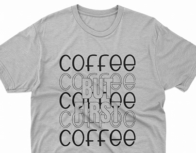 Low price coffee Tshirt Design with Typhography