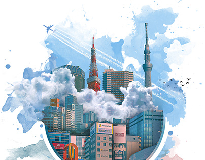 Tokyo in watercolour