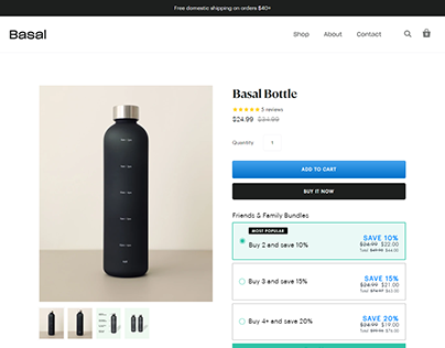 Custom Shopify Product Page Design