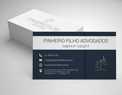 Cartão de Visita - Pinheiro Filho Advogados