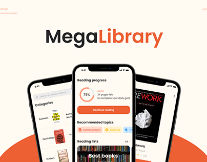 Mobile App Design - MegaLibrary
