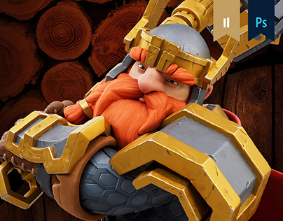 Warrior Dwarf – Fantasy Character Model and Animation