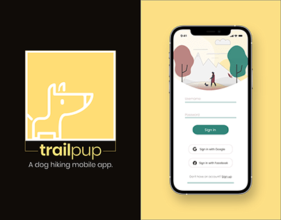 Trail Pup - Mobile App (UI/UX design)