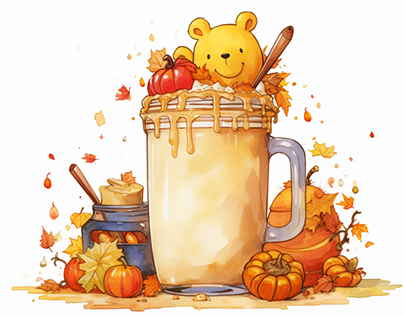 Pooh Fall Coffee Lattes - Dang Nhi