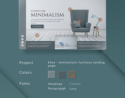 Ekka - minimalistic furniture landing page