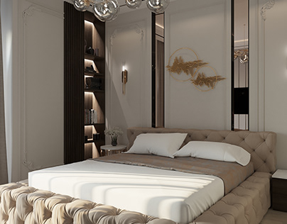 Project thumbnail - Bedroom designed in warm colors