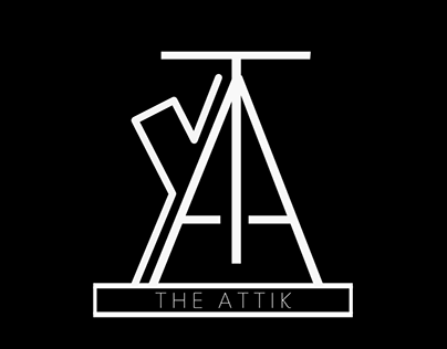 The Attik Text Type Minimal Mockup Logo - 2024