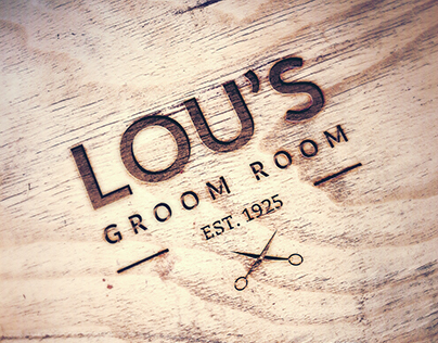 Lou's Groom Room Mock Branding/Identity