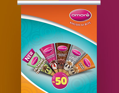 Omore Products Rollup Standee