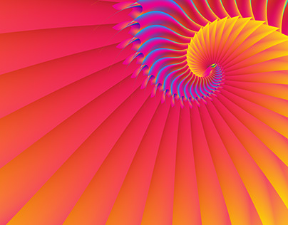 golden ratio with colorful gradations