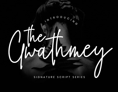 THE GWATHMEY - FREE SIGNATURE SCRIPT FONT