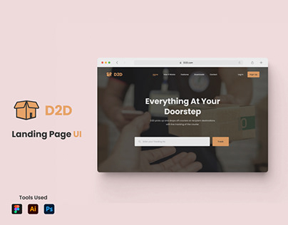 D2D - Web Landing Page UI