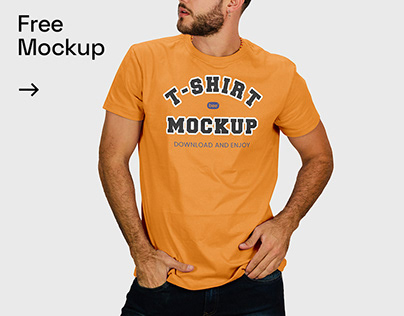 Free Mens T-Shirt Mockup