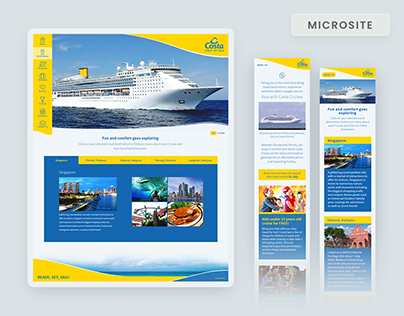Costa Cruise Microsite Answer & Win