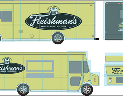 Panel Layout for Vinyl Print - Food Truck