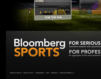 Bloomberg Sports GUI Design - 2010