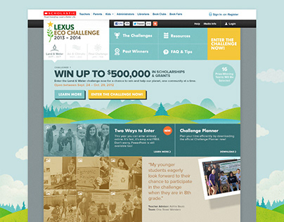 Lexus Eco Challenge Website, 2013-14, 2015