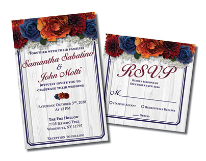 Wedding Invitation & RSVP Card