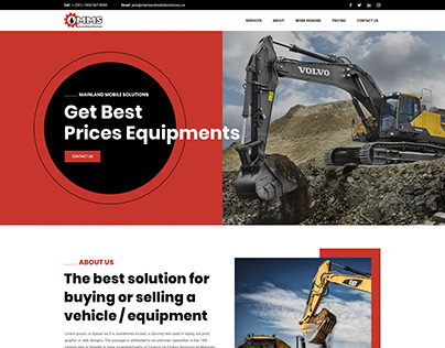 Parts Website Design