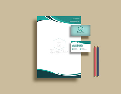 Business card and Letter Head, Stationary Items