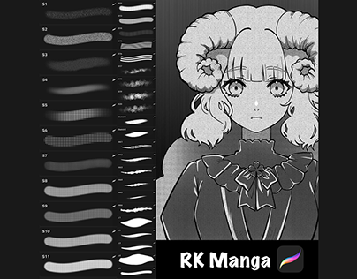Manga brush pack for Procreate