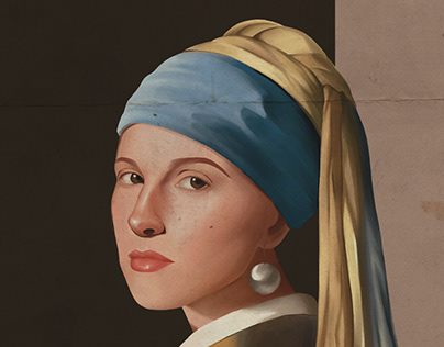 Singer with a pearl earring- music poster