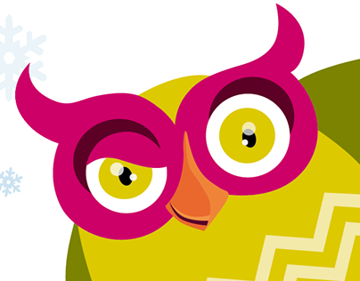 Owl mascot design for daycare center