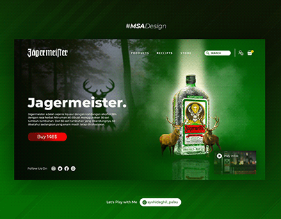 Jagermaister Landing Page