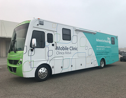 Adventist Health mobile clinic wrap