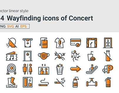 50+ Wayfinding Concert Free Vector Icons