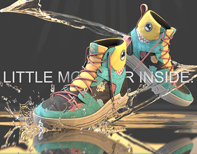 The Great Shoecase - Little monster inside.
