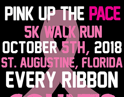 Pink Up The Pace T-shirt Designs