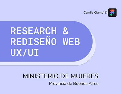 Web UX/UI Design - Ministerio de la Mujer Pcia Bs Ass