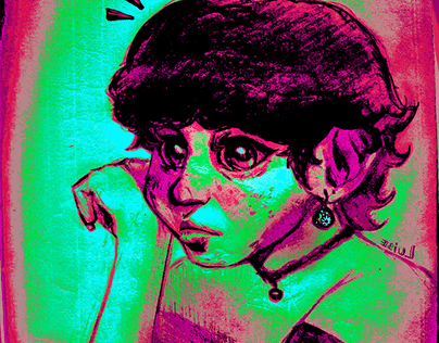 Neon self Portrait