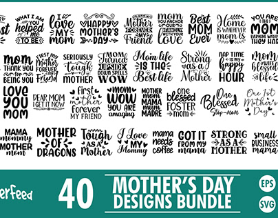 Mother’s Day SVG Designs Bundle